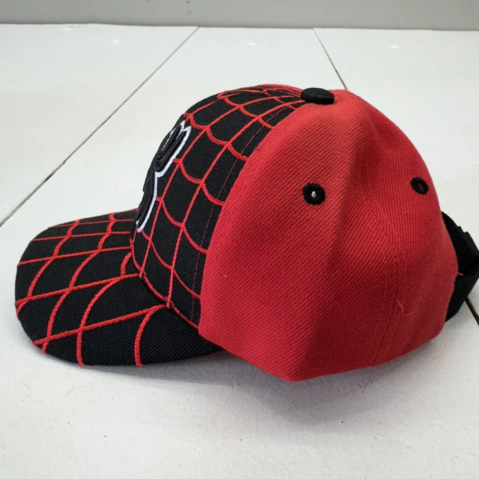 Red Black Spider-Man Hat Strapback Adjustable Infant Baby Boys - Image 2 of 4