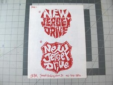 vtg 1990s hip hop  Original art Joe Buck concept logo New Jersey Drive movie 11D