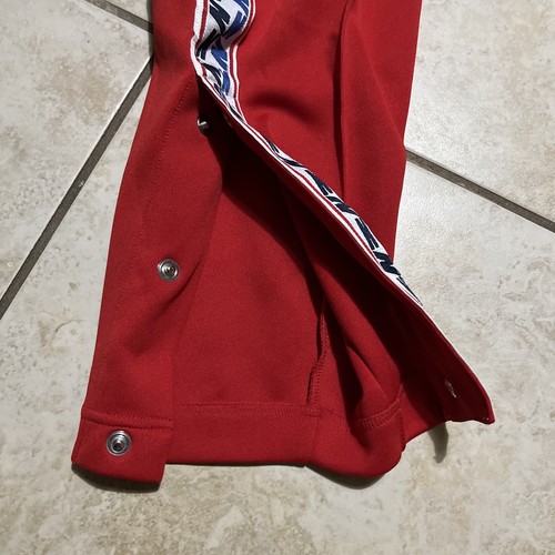 Nike Red Taped Poly Track Pants Ankle Snaps AJ2297-657 Mens Size Medium | eBay
