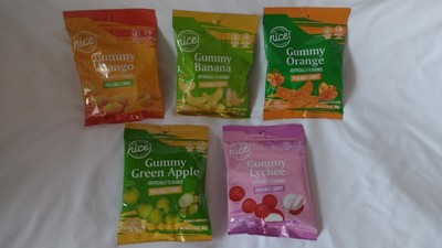 Set of 5 Nice! Gummy Peelable Candies All Flavors