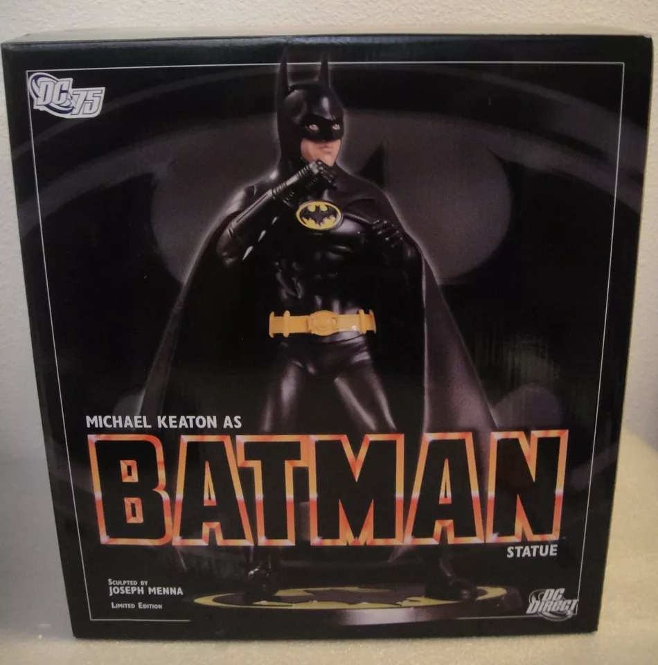 DC Comics ¡NUEVO! MICHAEL KEATON COMO ESTATUA DE BATMAN BUSTO DE PELÍCULA CABALLERO OSCURO Estatuilla Foto 2 de 4