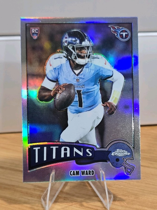 Topps 2025 Select Cam Ward #2 Titans Refractor Silver Prizm Rookie 🔥 