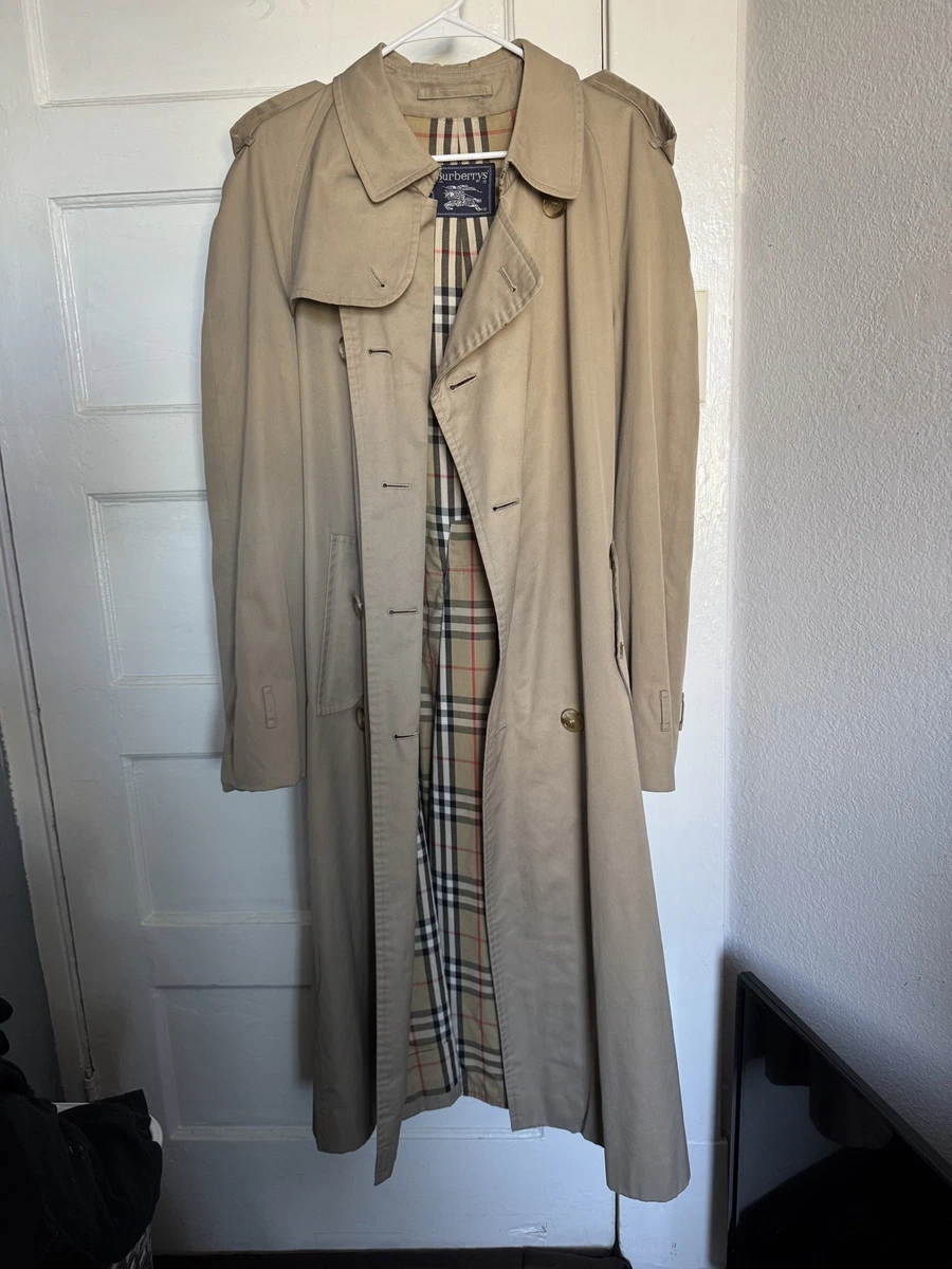 Vintage 80s-90s Authentic Burberry Trench Coat (Size - 44 X-Long