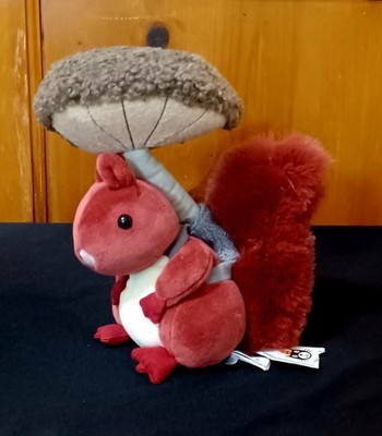 NEW Jellycat Fungi Forager Squirrel Plush Red Stuffed Mushroom Backpack London