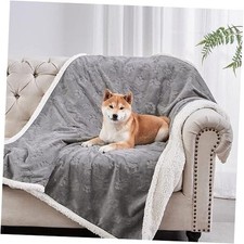 Dog Blankets for Small Dogs - Waterproof Cat Blanket Washable - Sherpa Fleece