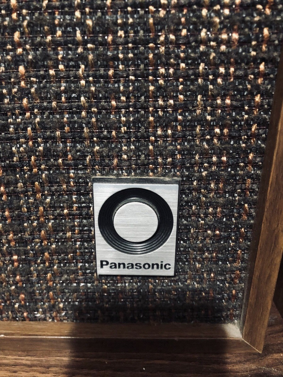 Vintage Panasonic SB-6102 Speakers Wood Cabinet Made in Japan