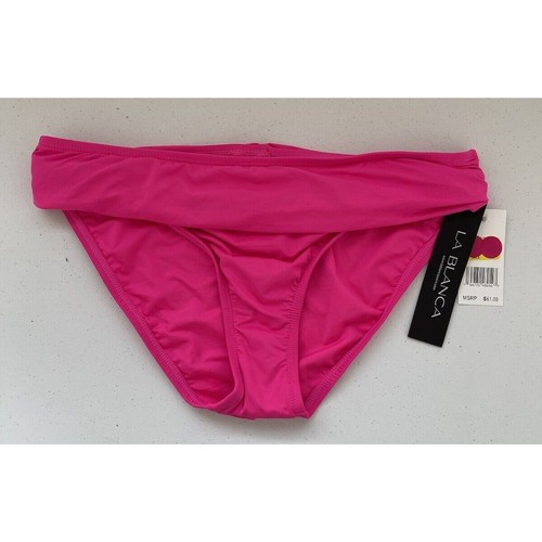 La Blanca Island Goddess Slip Bikini Hipster Da Donna - Parte Inferiore Con Fascia Arricciata, Colore Cinnamon, Taglia 10