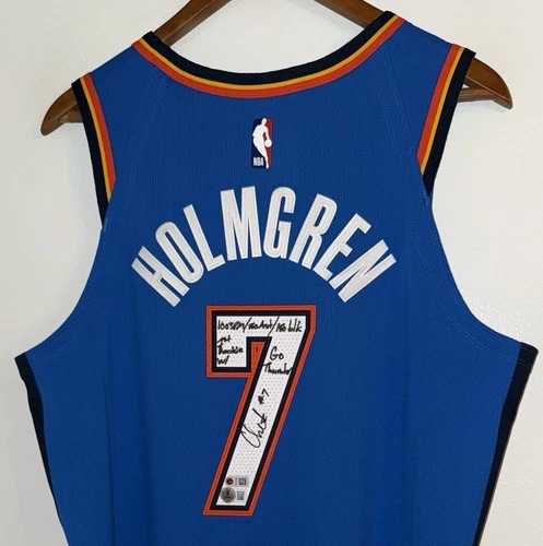 Chet Holmgren Signed Thunder Nike ADV NBA Authentic Jersey BAS (USASM LE #11/25)