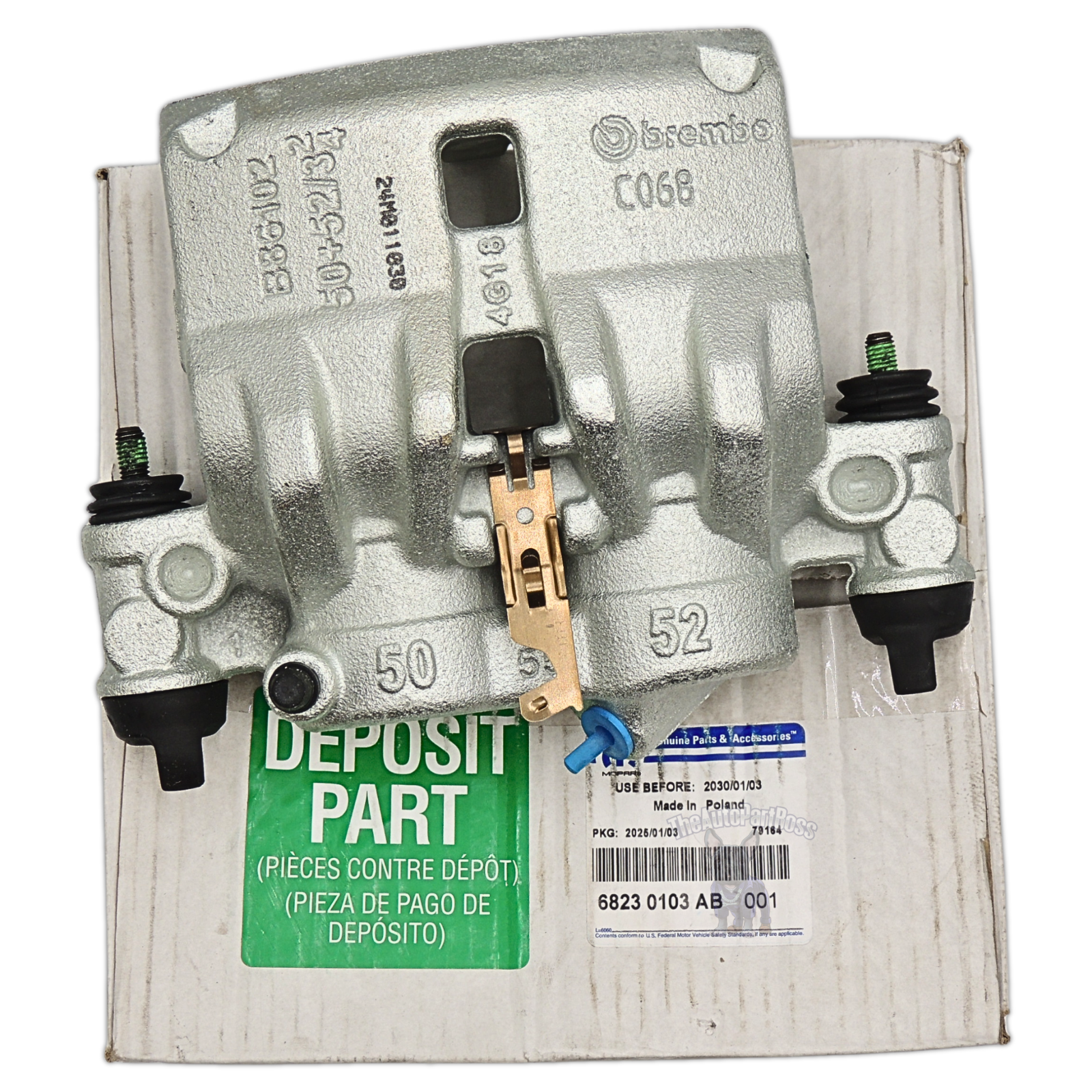 Disc Brake Caliper Assembly Left Genuine Mopar 68230103AB