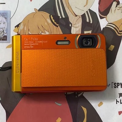 Orange SONY Cyber-shot DSC-TX30 18.2MP Digital Camera 5x Optical Zoom English