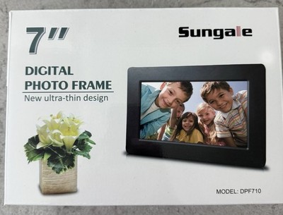 New Sungale 7 inch Digital Desk Photo Frame Ultra Thin Design Model: DPF710