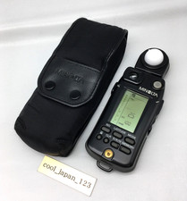 Minolta Flash Meter VI Light Meter Tested w/ Case Incident Metering OK Japan