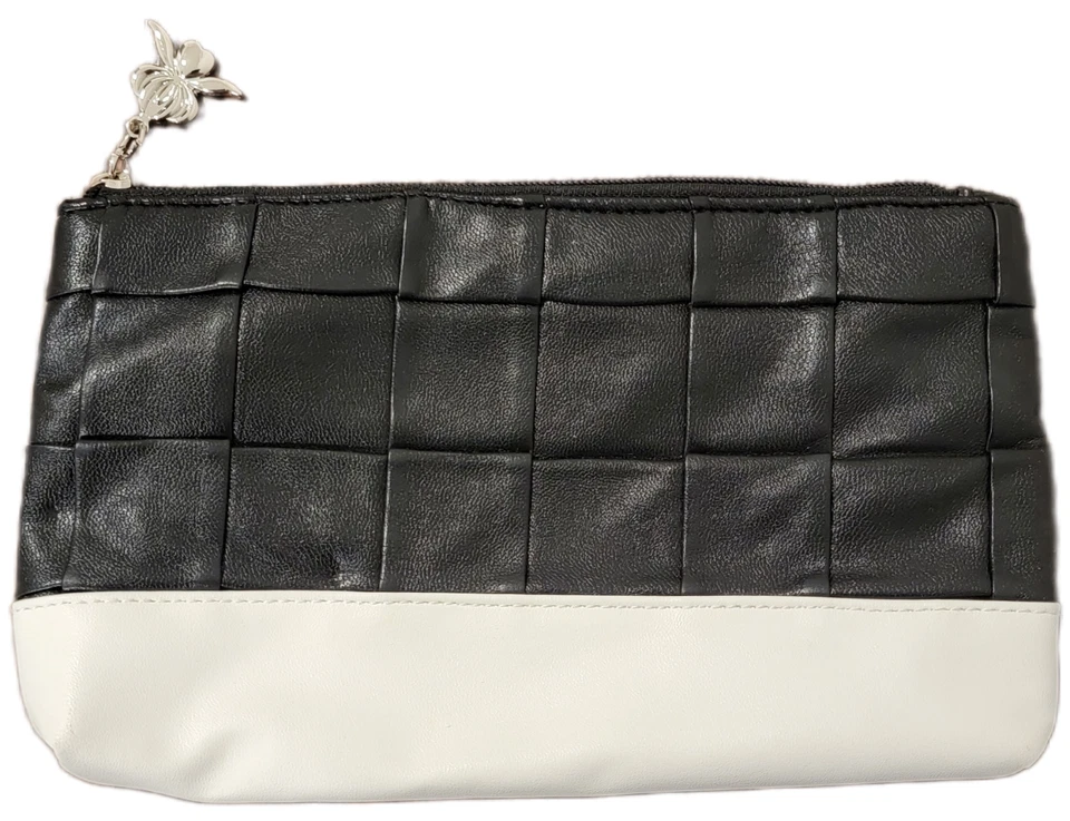 Sisley 黑白化妆品配件旅行化妆包手拿包 — 第 2/4 张图片