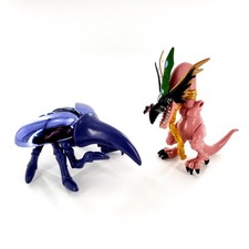 Vtg 1996 Yu-Gi-Oh Hercules Beetle & Harpie's Pet Dragon Figures Missing Parts