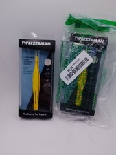 2 Pack Tweezerman Yellow Ingrown Hair/Splinter Tweeze New