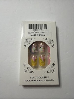 Easter Press on Nails - Short 