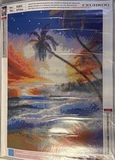 Beach Sunset Diamond Art Kit 30x40cm