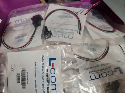 Restposten L-COM  schwarz USB Panel Befestigung Typ A Stecker mit 10'' Kabel