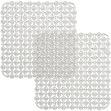 2 Pack Kitchen Sink Mat Plastic Protect Mat PVC Eco-friendly Kitchen Adjustab...