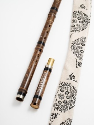Xiao Chinese Flute G key, purple bamboo, 8 Holes two sections 33 inches