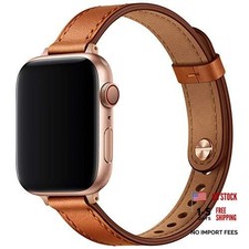 Slim Bands Compatible with 38mm/40mm/41mm/42mm-Series 11 10 Brown/Rose Gold