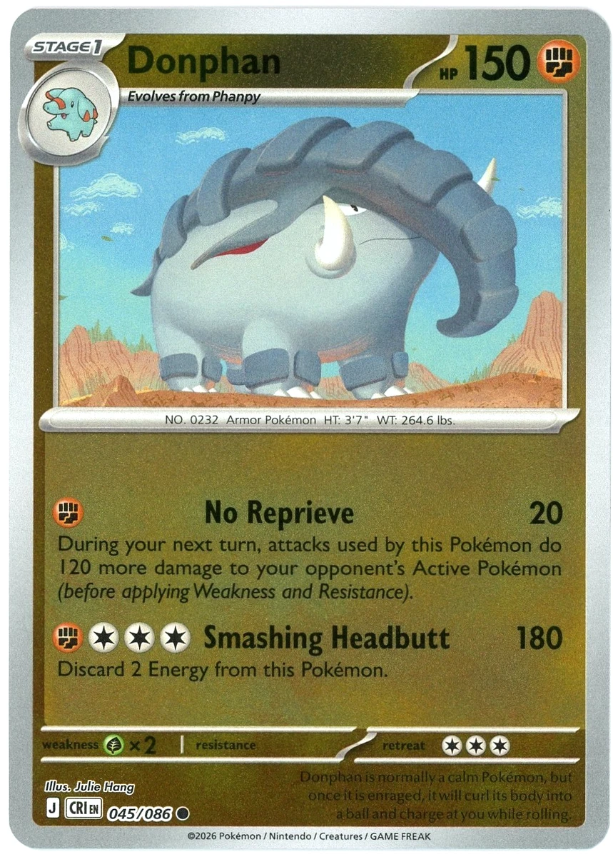 Donphan Pokémon TCG Cards for sale | eBay