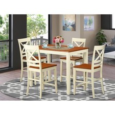5  Pc  counter  height  Table  and  chair  set  -  high  Table  and  4 ...