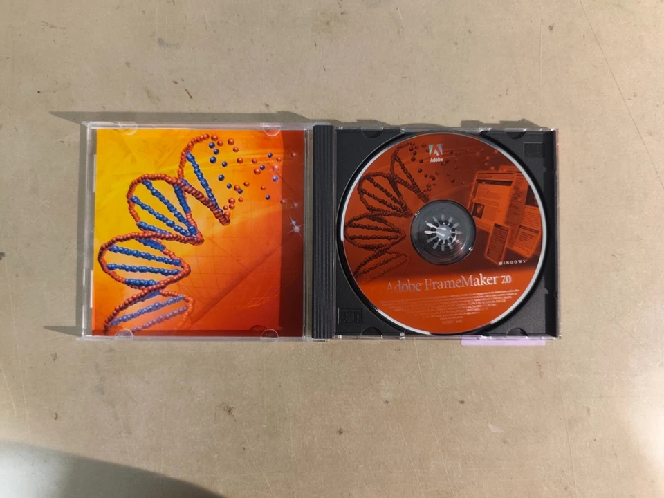 Adobe Software FrameMaker 7.0 Deutsch Windows CD ROM Retro Original Profis - Bild 2 von 2