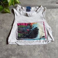 Vintage 80s Ocean Pacific surf tank crop top