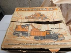 1950`s MARX CONSTRUCTION PRESSED STEEL PLAY SET  GRADER DUMP TRUCK POWER SHOVEL