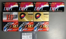 Lot of 10 Premium Audio Cassettes Fuji Sony Scotch TDK Sealed NEW