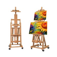 H-Frame Multifunctional Easel, Foldable Adjustable Vertical to Horizontal ...