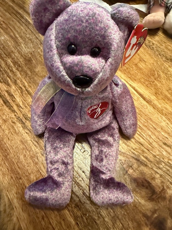 Ty Beanie Baby 2000 Signature Bear 6th Generation Ships Tag Attached