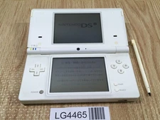 LG4465 Plz Read Item Condi Nintendo DSi DS White Console Japan