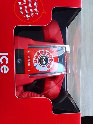 ICE Phone Retro Handset , Rot Neu Ovp 