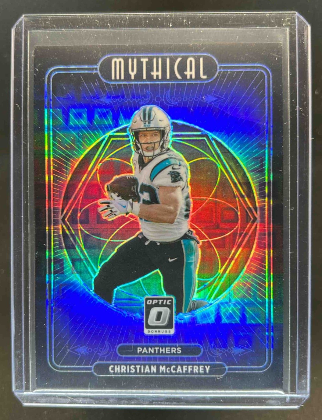 2021 Donruss Optic Christian McCaffrey Mythical Black Pandora #9/25 Panthers