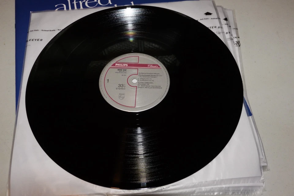 BRENDEL Mozart 12 Piano Concertos PHILIPS 6768 096 8LP Box MARRINER/ASMF -NM- - Image 3 of 4