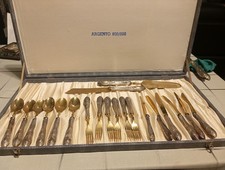 Servizio Di Posate Da Dessert 20 Pezzi Soligen Con Manico Placcato Argento 800