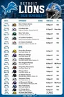 Detroit Lions 2026 NFL Football Schedule Refrigerator Magnet 4 by 6 inch