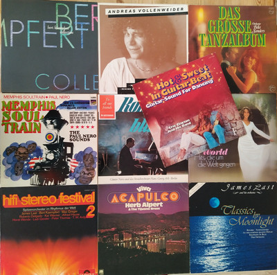 Schallplatten - Vinyl - kleines Jazz - Easy Listening Konvolut - gelistet