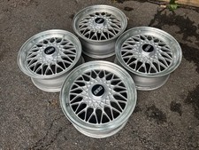 86-91 Mazda OEM FC3S RX7 Set Of 4 BBS R15 15" Alloy Wheel Rim 15x6.5J ET40