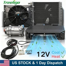 Auto Universal Air Conditioner 12V Under Dash 12000BTU Heat&Cool AC Kit For Car