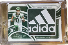 2024 Immaculate Braelon Allen Rookie Jumbo Glove Patch /15 #RJL-BAN RC NY JETS