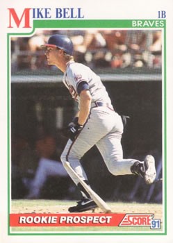 1991 Score #375 Mike Bell