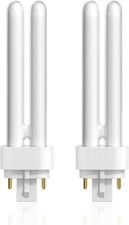 13W G24q-1 CFL Light Bulb 4000K Natural White 4-Pin Energy Saving Lamp X2