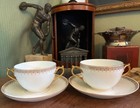 💥GORGEOUS! 2 Haviland 2-Handled Bouillon Cups & Liners Limoges Gilded China 💥 — photo 4