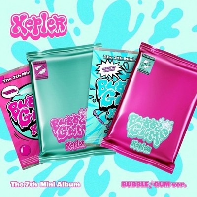 KEP1ER [BUBBLE GUM] 7th Mini Album CD+Foto Buch+2 Karte+Coaster+Sticker+Poster