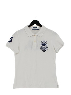 Polo Established Damen Polo L weiß 100% andere Basic