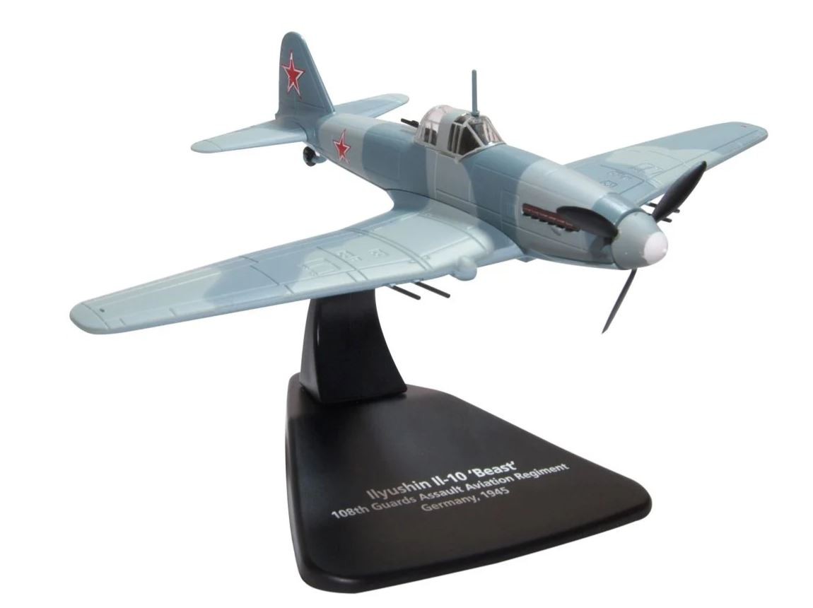 Ilyushin Il-10 Beast maquette en metal Oxford Diecast de collection militaire
