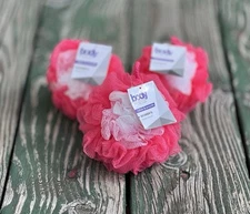 Lot of 3 | Body Benefits Lather & Smooth Women’s Style Pouf Flower Bath Sponge